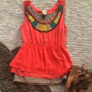 Antroplogie Beaded Tank